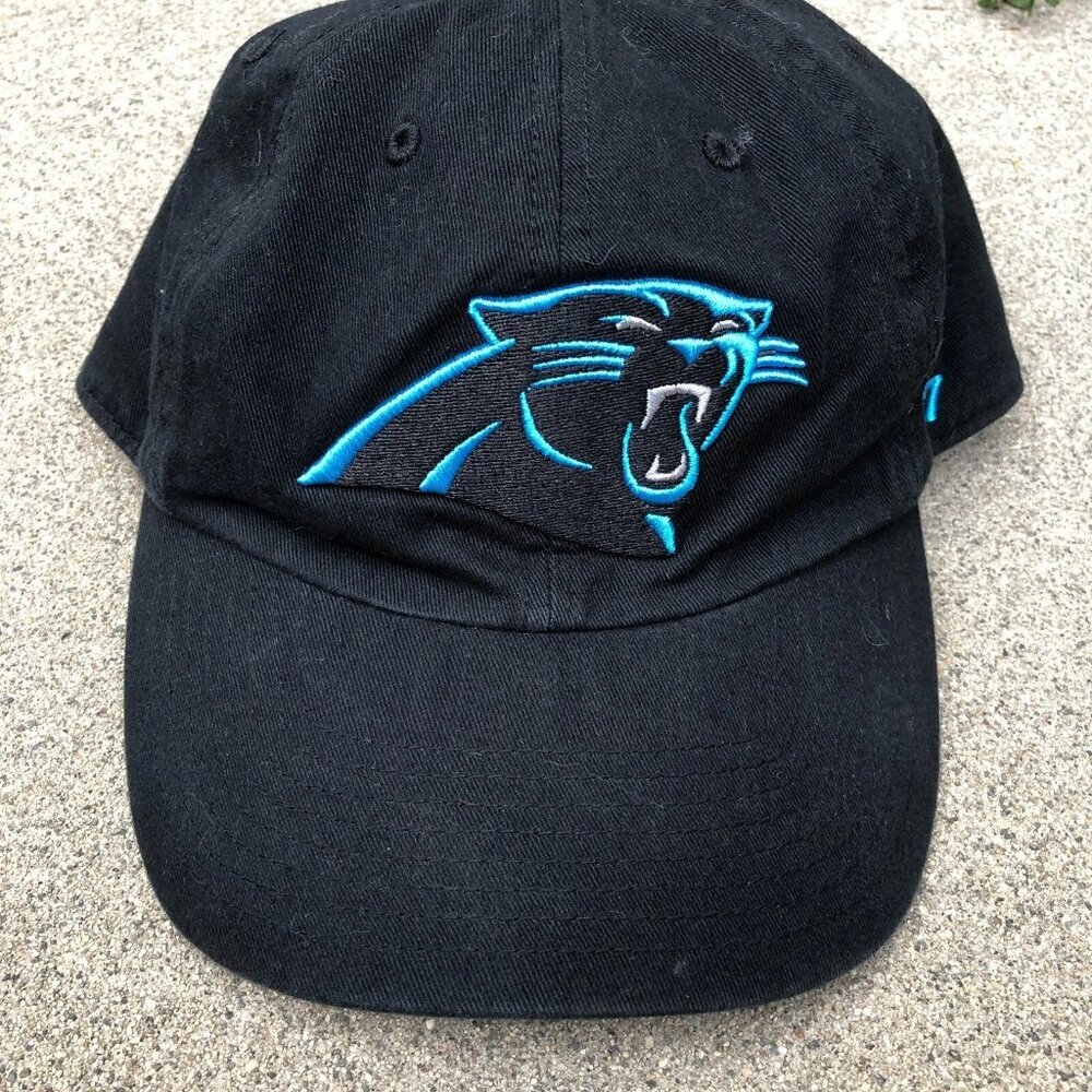 '47 FORTY SEVEN Carolina Panthers Baseball Hat Men's NFL Black Adjustable Cap​